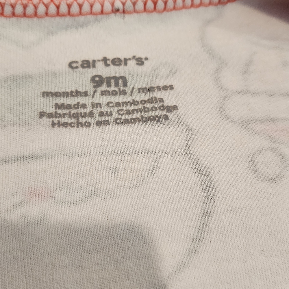 Carter's Red and White Footies Festive One Piece - Picture 4 of 6
